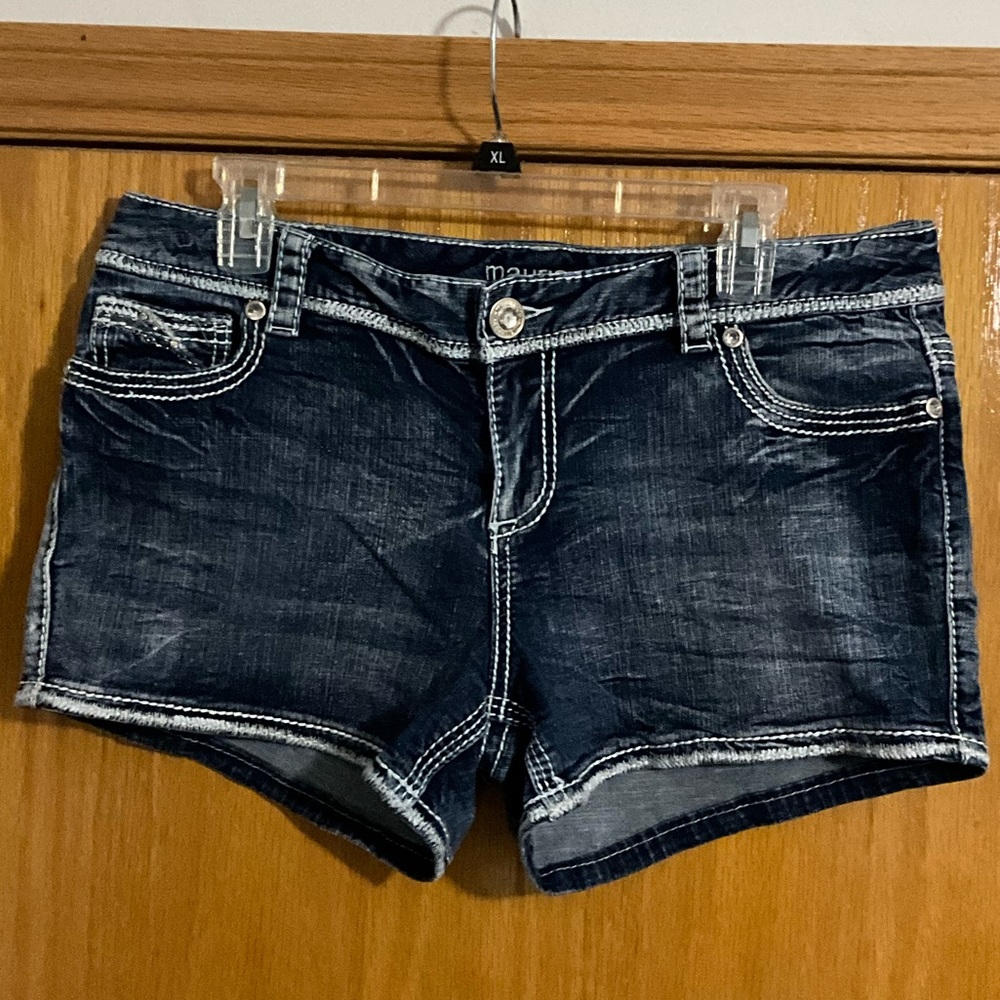 Maurices Bling Jean Shorts Size 11/12 Like NEW!!